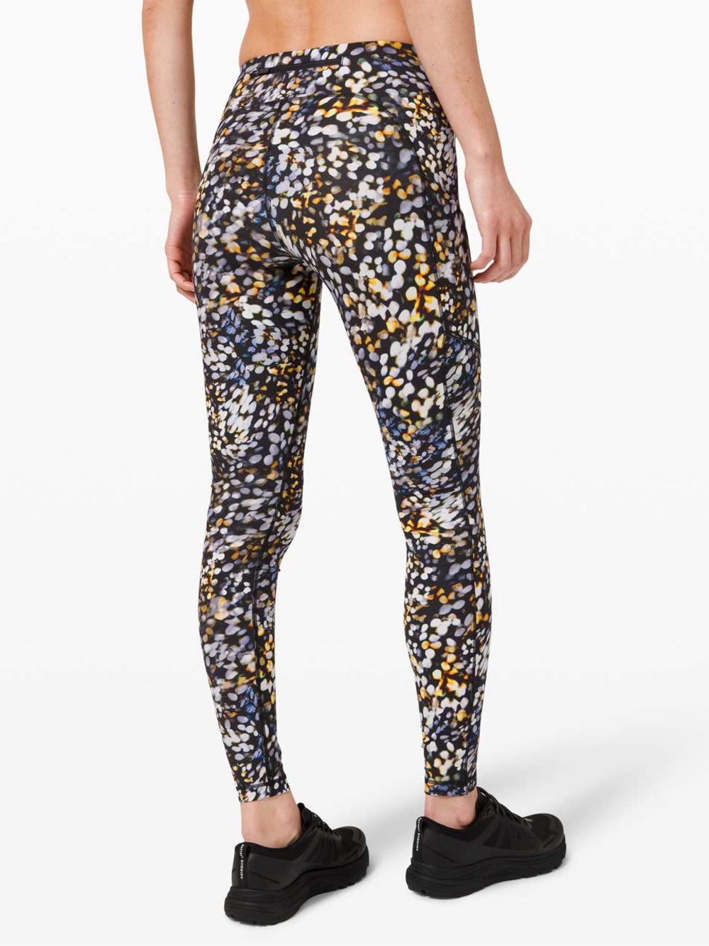 lululemon athletica Black Multi Dotted Print Leggings